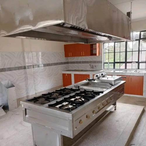 Combined Cooking Unit with Island Hood