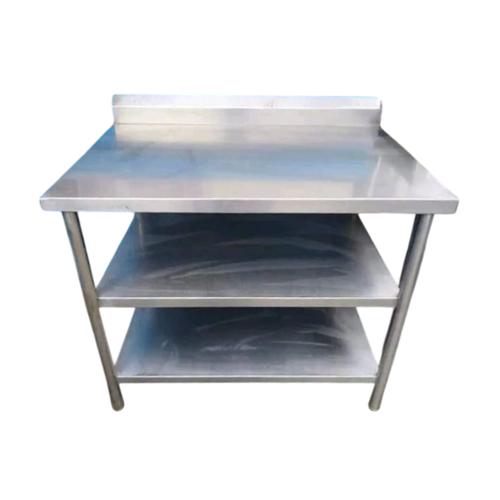 Three-Tier Stainless Steel Table