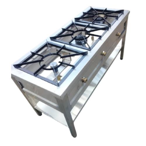 Stainless Steel Three Burner Gas Cooker