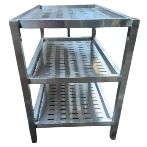 Perforated Storage Rack (3-Tier Stainless Steel Rack)