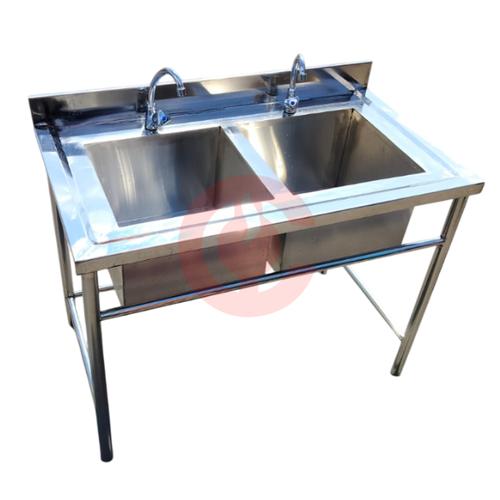Stainless Steel Double-Basin Sink