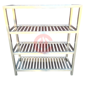 4 Tier Stainless Steel Slotted Kitchen Rack