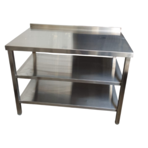 Three-Tier Stainless Steel Work Table