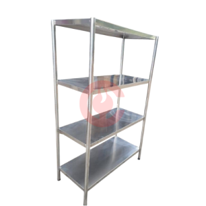 4 Tier Stainless Steel Flat Shelf Kitchen Rack