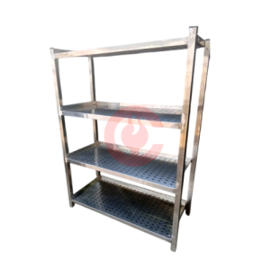 4 Tier Stainless Steel Perforated Kitchen Rack