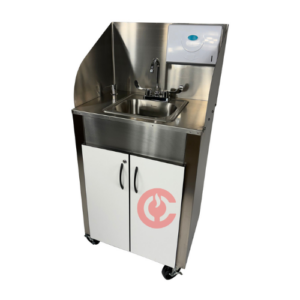 Commercial Stainless Steel Hand Wash Station with Soap & Paper Towel Dispenser