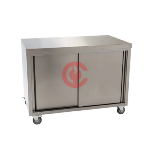 Commercial Stainless Steel Storage Cabinet with Sliding Doors