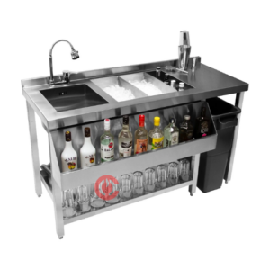 Commercial Stainless Steel Cocktail Station