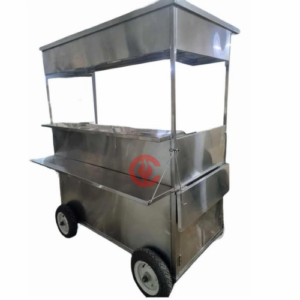Commercial Stainless Steel Mobile Food Cart