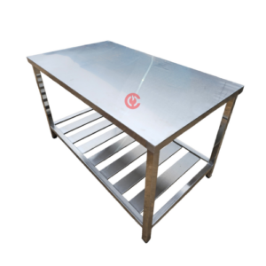 Commercial Stainless Steel Work Table with Slatted Undershelf